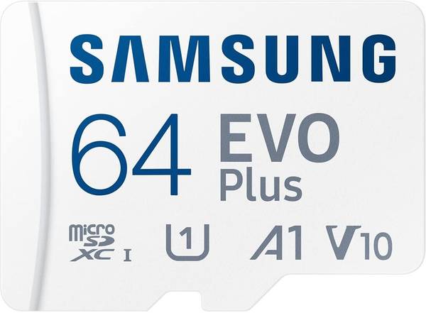 SAMSUNG MB-MC64SA/IN EVO Plus 64 GB MicroSDXC Class 10 160 MB/s Evo Plus 64 GB MicroSDXC Class 10 160 MB/s Memory Card Compatible with Mobile, Camera,...