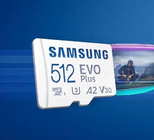 SAMSUNG Super Fast 512 GB MicroSDXC Class 10 160 MB/s Memory Card Compatible with Camera, Computer, Gaming Console, Mobile, Tablet