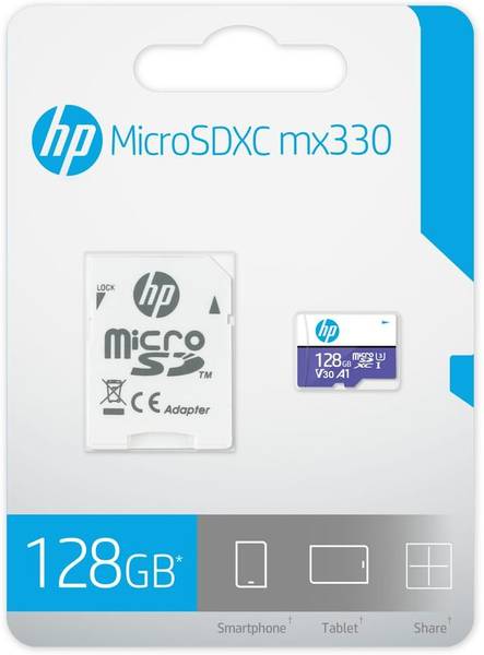 HP Micro SD Card 128GB Memory Card 128GB 128 GB MicroSD Card Class 10 100 MB/s Memory Card Compatible with Camera, Computer, Tablet, Mobile, Gaming Co...