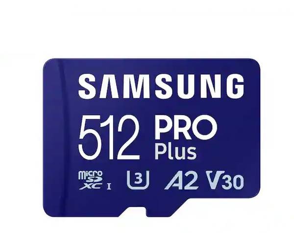 SAMSUNG MB-MD512SA/APC Pro Plus 512 GB MicroSDXC UHS Class 3 180 MB/s Memory Card Compatible with Camera, Gaming Console, Mobile, Tablet