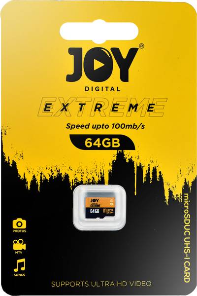 Joy Extreme Series 64 GB SDXC UHS Class 1 100 MB/s Memory Card