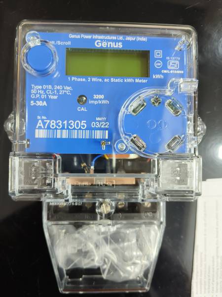 Genus 1 phase energy meter Metal Electrical Box