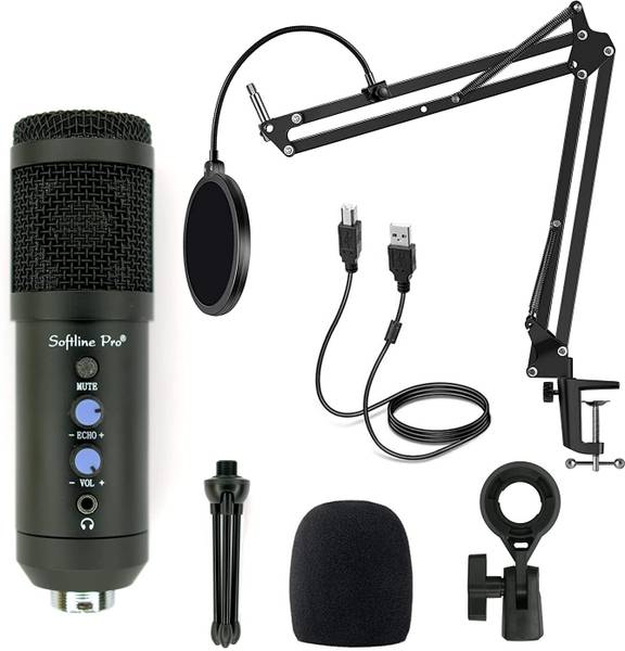 Softline Pro SP RJMICKIT Condenser Microphone Kit Voice Recording Mic