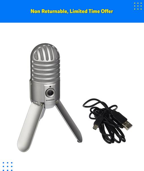 Samson Meteor usb Condenser Mic integrated mount Multipurpose Microphone With USB Cable