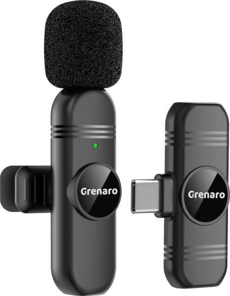 Grenaro Wireless Mic for Youtuber, Mike For Vlogging, Video Recording With Type-C Microphone