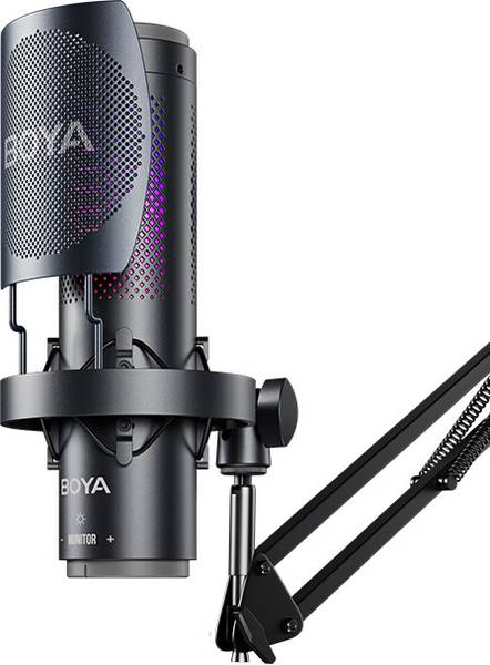 BOYA Podcast Mic for Youtube, Works on Laptops, Phones, USB Condenser Microphone Microphone
