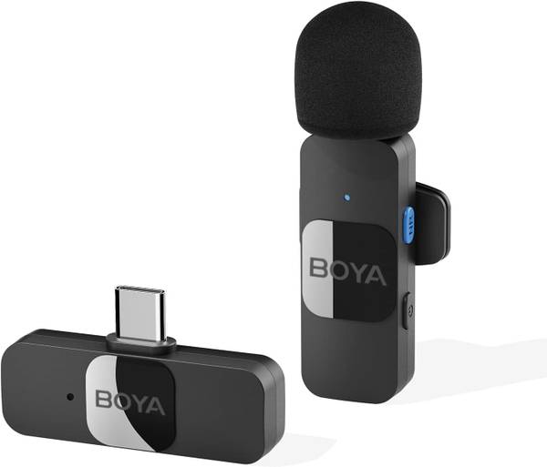 BOYA BY-V10 2.4 ghz Omnidirectional Wireless System with a Transmitter Microphone Microphone
