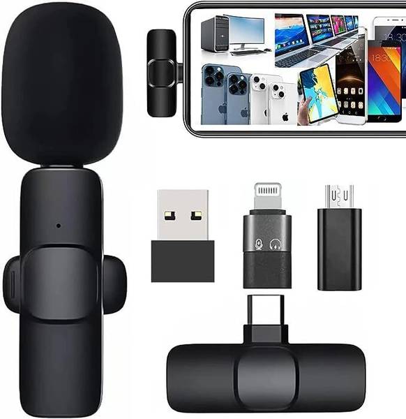 Blitzbot Vlog Short Video Plug and Play Collar Mic iPhone & Type C Supported Camera Microphone