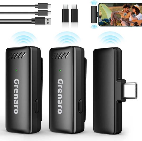 Grenaro S12 Wireless Microphone Compatible for Type-C Android (Android Version) Microphone