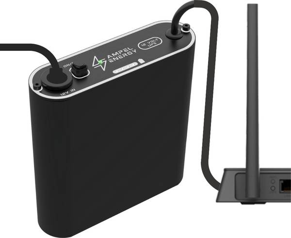 Ampel Energy Mini Wifi UPS for 12 Volt Wifi Router | Backup upto 16 hours Power Backup for Router