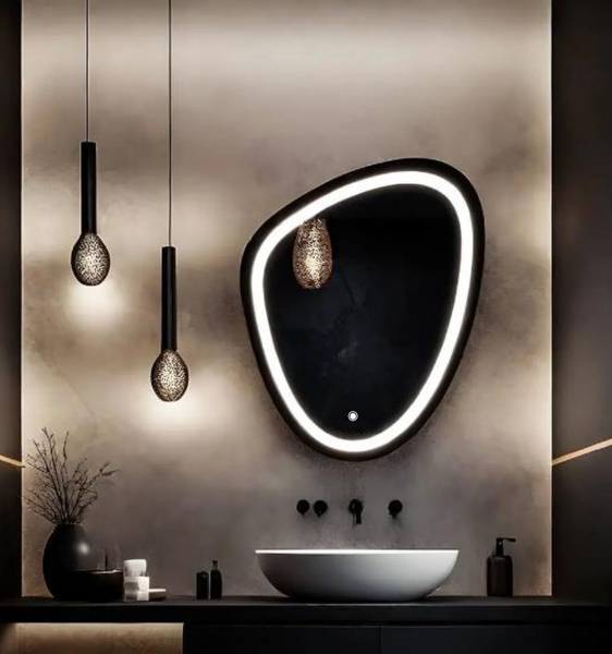 SANIF Led Mirror for bathroom || Size 18x24, Bathroom Mirror