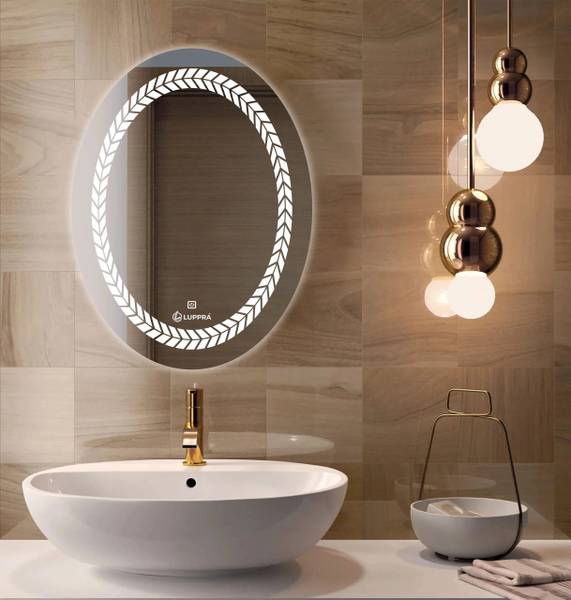 LUPPRA Touch-Sensor LED Wall Mirror for Bathrooms, Living Rooms, and Hallways Bathroom Mirror