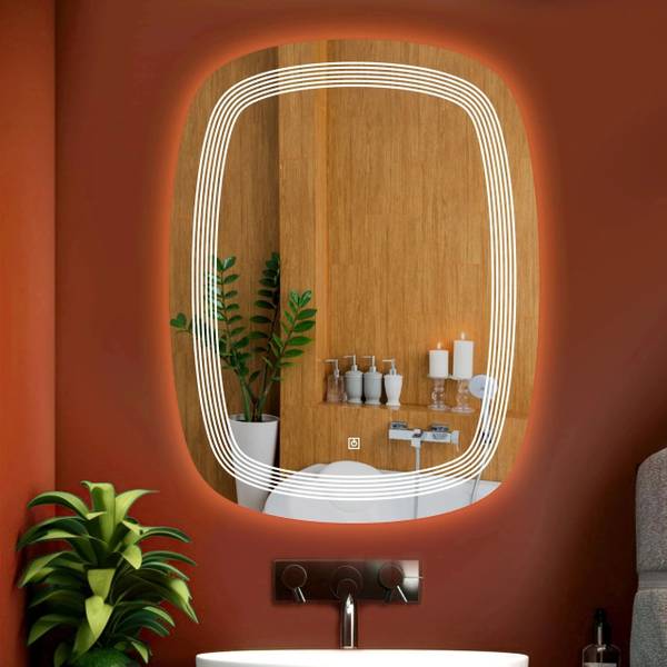 LUPPRA Touch-Sensor LED Wall Mirror for Bathrooms, Living Rooms, and Hallways Bathroom Mirror