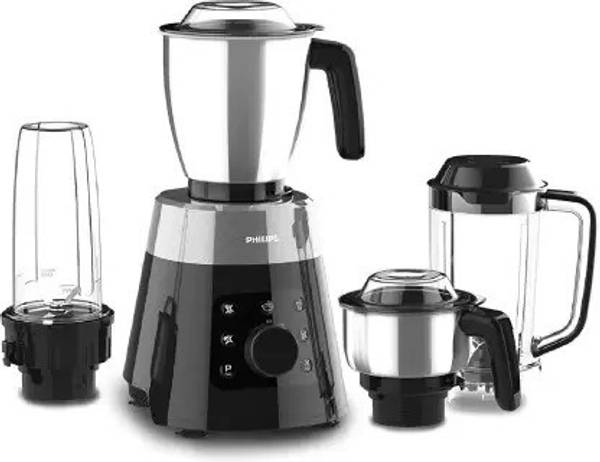 PHILIPS HL7777/00 750 Mixer Grinder (4 Jars, Black)