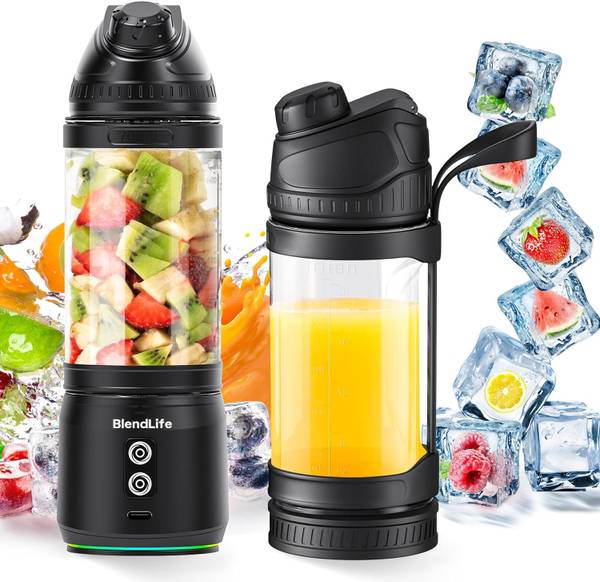 BlendLife Elite Portable Blender, 6000mAh Battery, Dual Modes And Waterproof 240 W Juicer Mixer Grinder