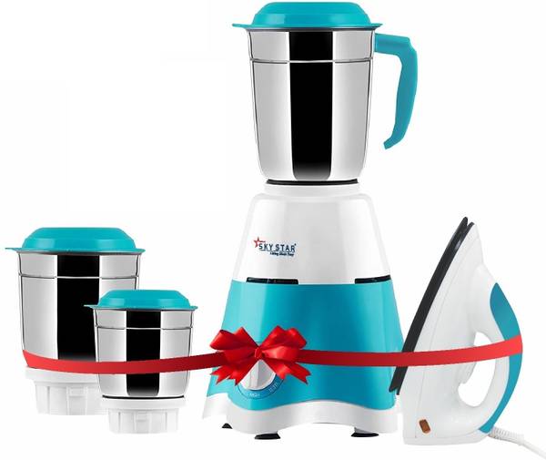Skystar Supreme Elegant Mixer Grinder & Spectra 1000 W Dry Iron Super