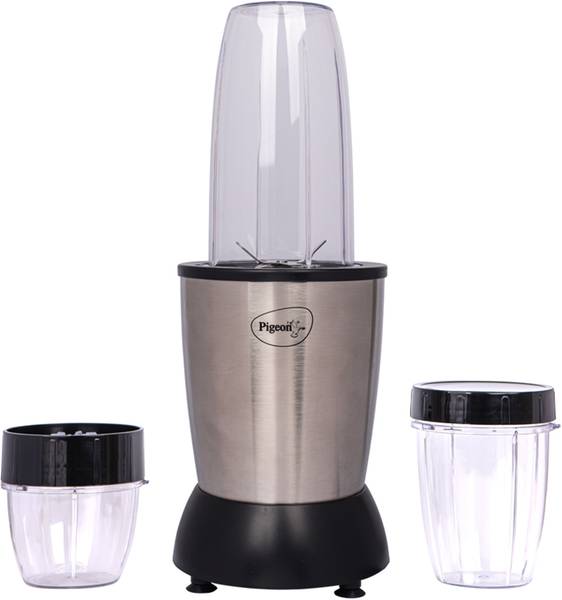Pigeon 15534 Nutriblender Mixer 900 Watts 900 W Juicer Mixer Grinder (3 Jars, Silver)