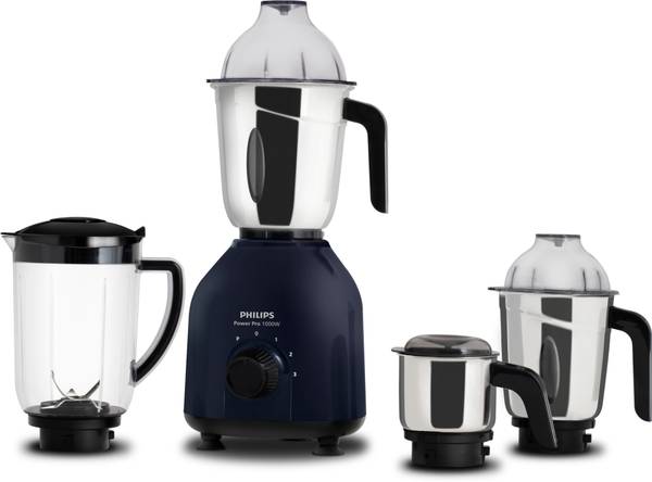 PHILIPS HL7714/01 Hercules 1000 W Mixer Grinder (4 Jars, Azure blue)