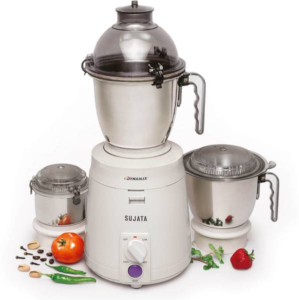 SUJATA Dynamix DXWatts 900 Mixer Grinder (3 Jars, White) Price History