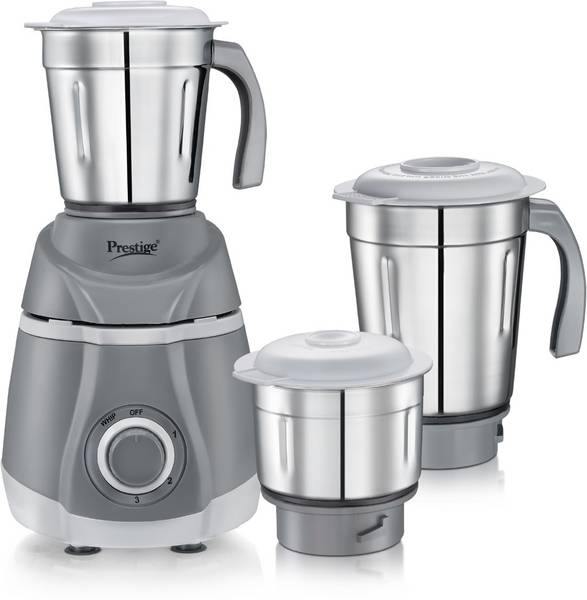 Prestige Atlas Classic Atlas Classic 500 W 500 Juicer Mixer Grinder (3 Jars, Grey andwhite)