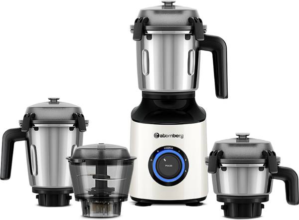Atomberg Zenova MG With Unique Coarse Mode | Intelligent Powerful BLDC Motor | 550 W Mixer Grinder