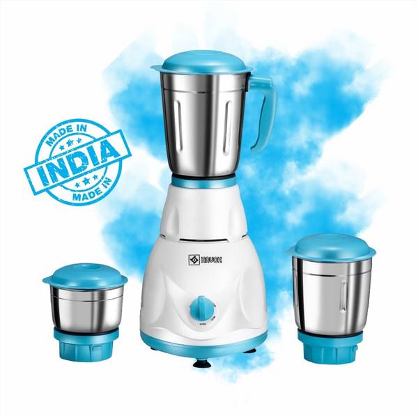 Havok 750 Watt Juicer Mixer Grinder Blue & White with 3 Jars 750 W Juicer Mixer Grinder