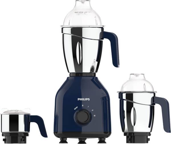 PHILIPS HL7757/01 Daily Collection 750 Mixer Grinder (3 Jars, Premium Blue)