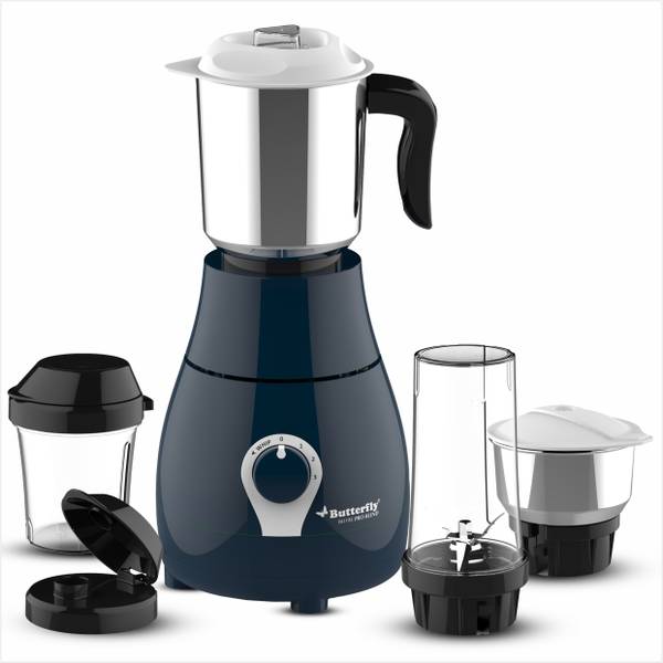 Butterfly Arrow Pro Blend 500 Juicer Mixer Grinder (4 Jars, Blue