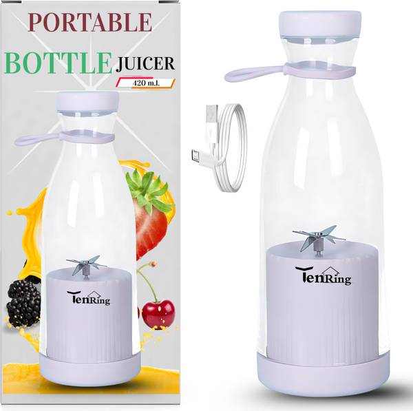 Tenring fruit blender, rechargeable juicer, travel blender, protein shake bottle 105 W Mixer Blender