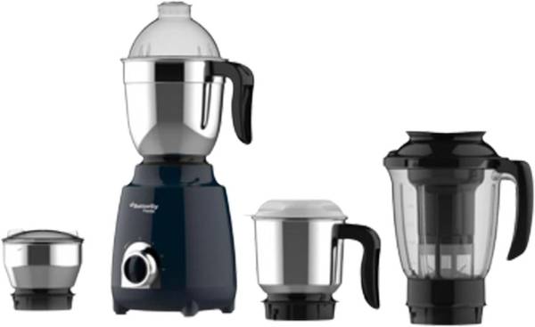 Butterfly Pestle 4 Jar 750 Mixer Grinder (4 Jars, Ink Blue)