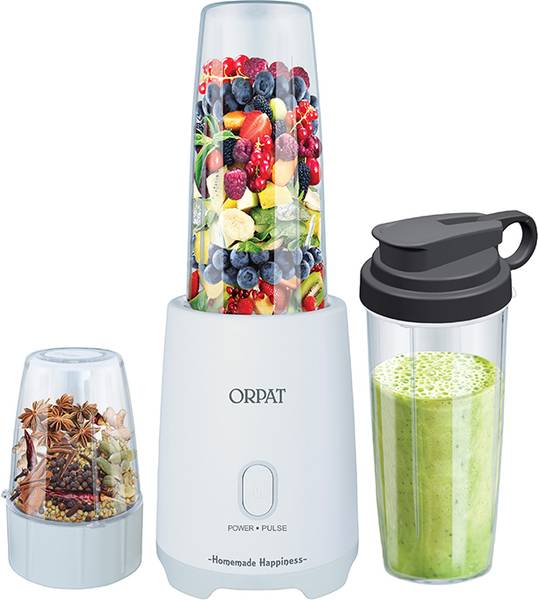 ORPAT Personal Blender HealthyBlend Grind 400 Juicer (2 Jars, White)