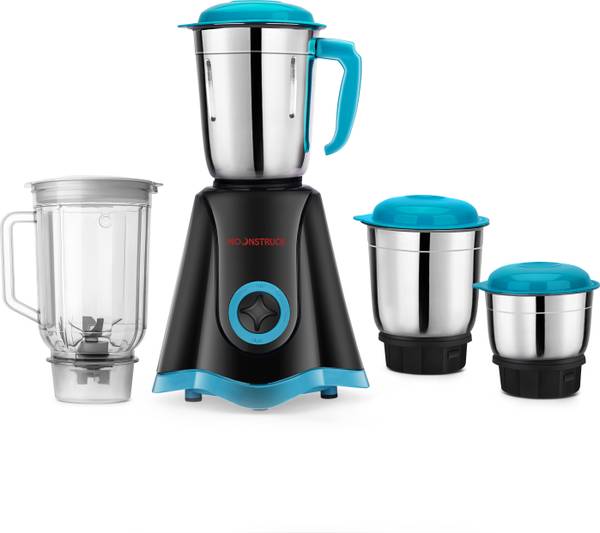 Moonstruck ultra powerful and stylish mixer/juicer/grinder combo set 3 jar mixi mixi black - 4 jar 750 Juicer Mixer Grinder (4 Jars, Black)