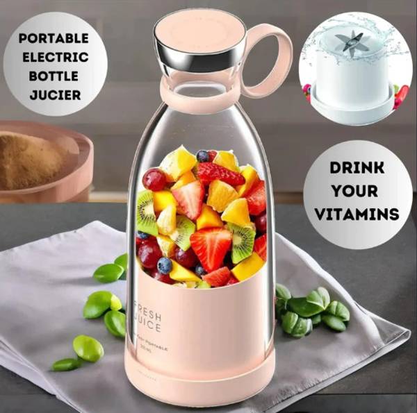 Dwiza Enterprise Portable USB & Rechargeable Battery Juicer Mixer Blender for Kitchen Hand Blenders Juicer,Fruit Mixer Mini Blender Machine Portable E...