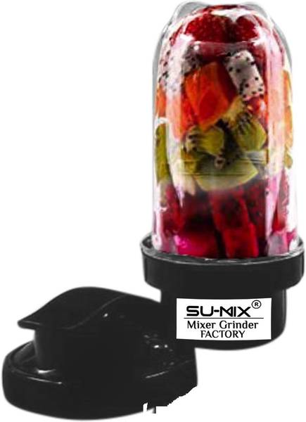 Su-mix Big Bullet Jar for Mixer Grinder Jar (530 ML) with gym sipper capN75 Mixer Juicer Jar