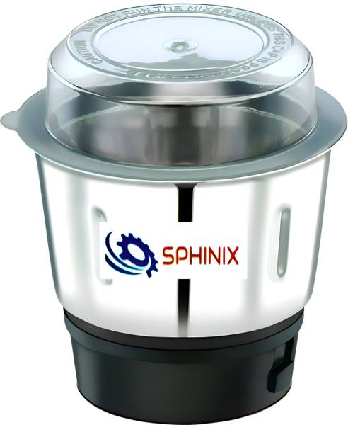 SPHINIX Mixer Grinder Chutney Jar 500ml Fit on 2 Lock & 4 Teeth Coupler (500 ml) Mixer Juicer Jar