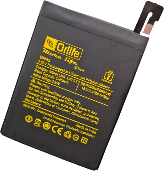 orlife Mobile Battery For Xiaomi Redmi Note 5 Pro, BN45 (1 Year Replacement Warranty)