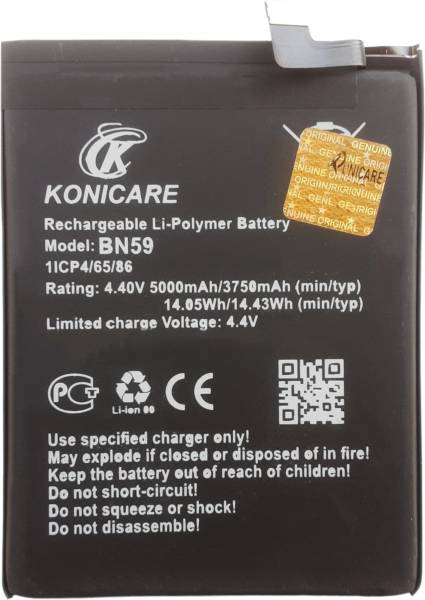 KONICARE Mobile Battery For Xiaomi Redmi note 10, Redmi note 10s BN59