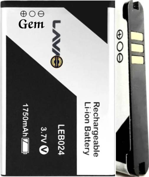 TokTon Mobile Battery For LAVA Gem / KKT Pearl Fm / Connect M1 4G / LEB024 1750mAh