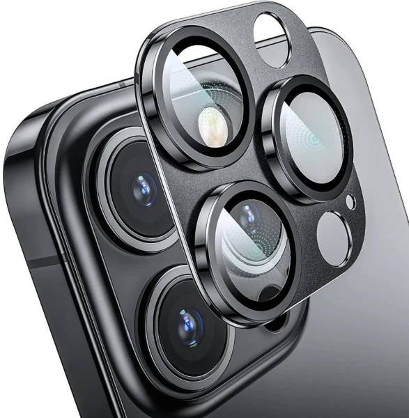 Caseworm Back Camera Lens Ring Guard Protector for iphone 12 Pro Max-Black HD Clarity Camera Lens Ring