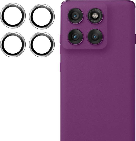 Oncraves Back Camera Lens Ring Guard Protector for Motorola edge 60 pro, Metal Finish Frame