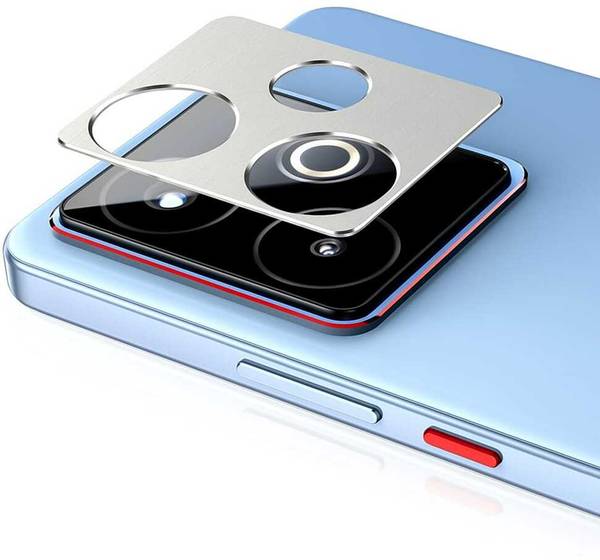 SCRENZO Back Camera Lens Ring Guard Protector for Realme GT 7/GT 7T, Silver Camera Ring For realme GT 7/ 7T[Precise-Cut,]