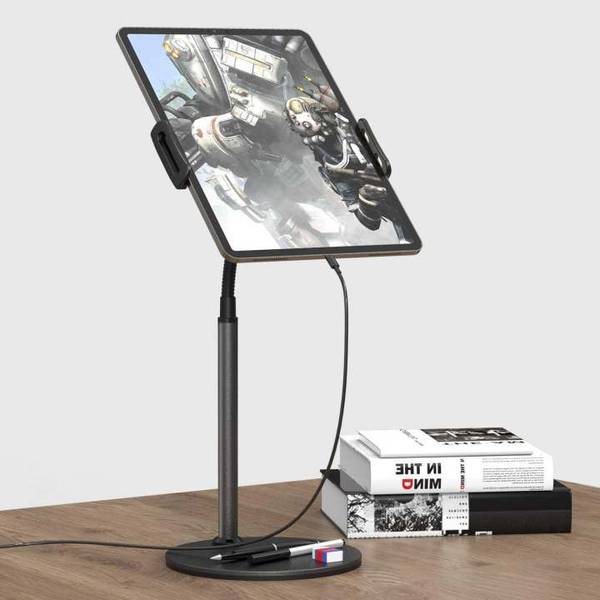 FKU Gooseneck Tablet Stand Holder, [650GM] heavy bass Desktop Tablet Stand for iPad Mobile Holder
