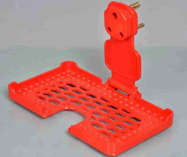 PENTOLE Wall Mobile holder for Charging with 3 pin socket mobie stand ( Red ) Mobile Holder