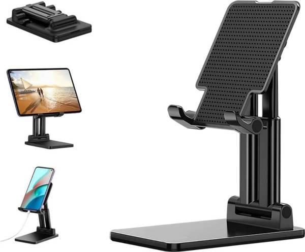 thekiteco. Foldable Table Mobile Stand - Anti Fall Mobile/Tablet Stand with Strong Base Mobile Holder