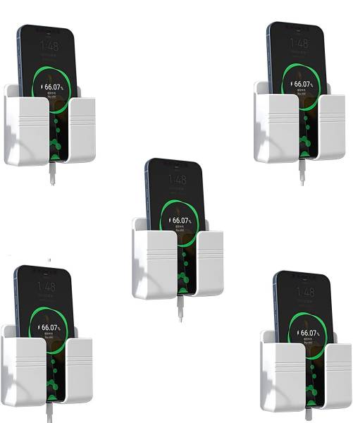 MECKWELL Wall Mounted Stand Mobile Wall Mount for charging ( pack of 5pcs) Mobile Holder