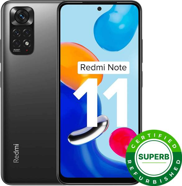 (Refurbished) REDMI Note 11 (Space Black, 64 GB)