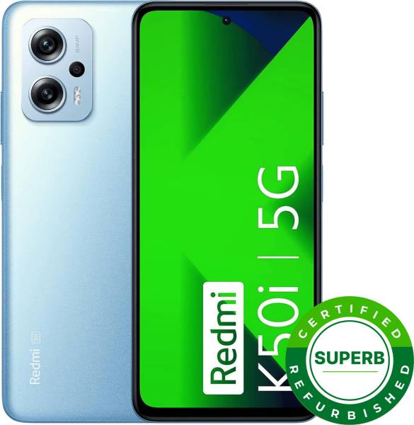 (Refurbished) REDMI K50i 5G (Phantom Blue, 128 GB)