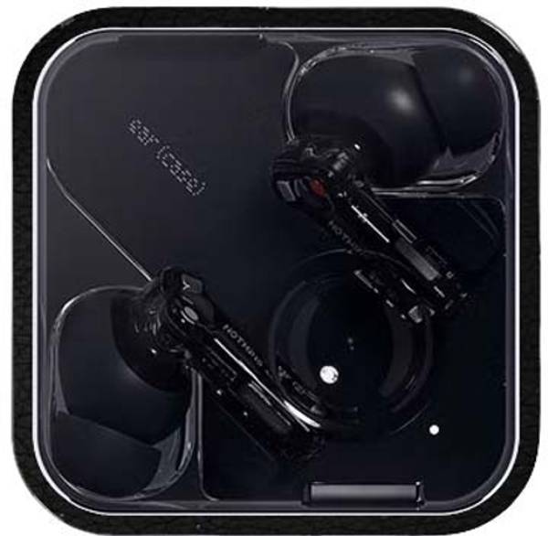 Satisfactory Nothing Ear 2, Black Leather, OggyBaba Mobile Skin