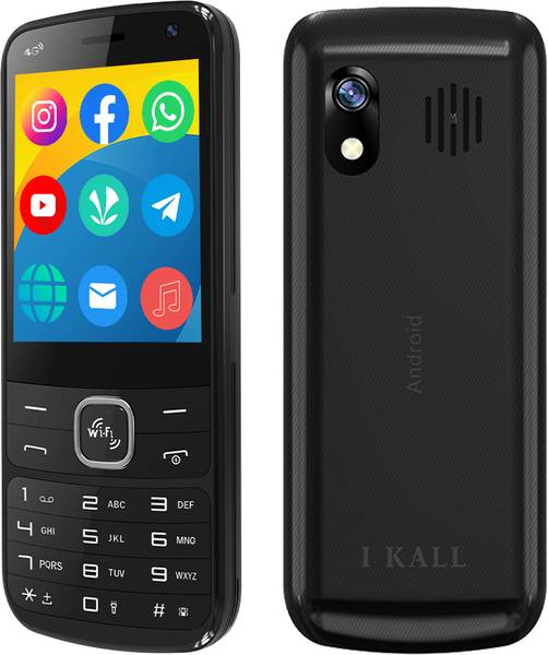 I Kall K333 Pro - Touch & Type Mobile with 2.8 Display, 3000mAh Battery, Wi-Fi (Midnight Black, 16 GB)