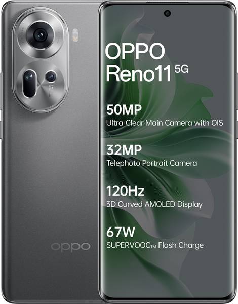 OPPO Reno 11 5G (Rock Grey, 128 GB)
